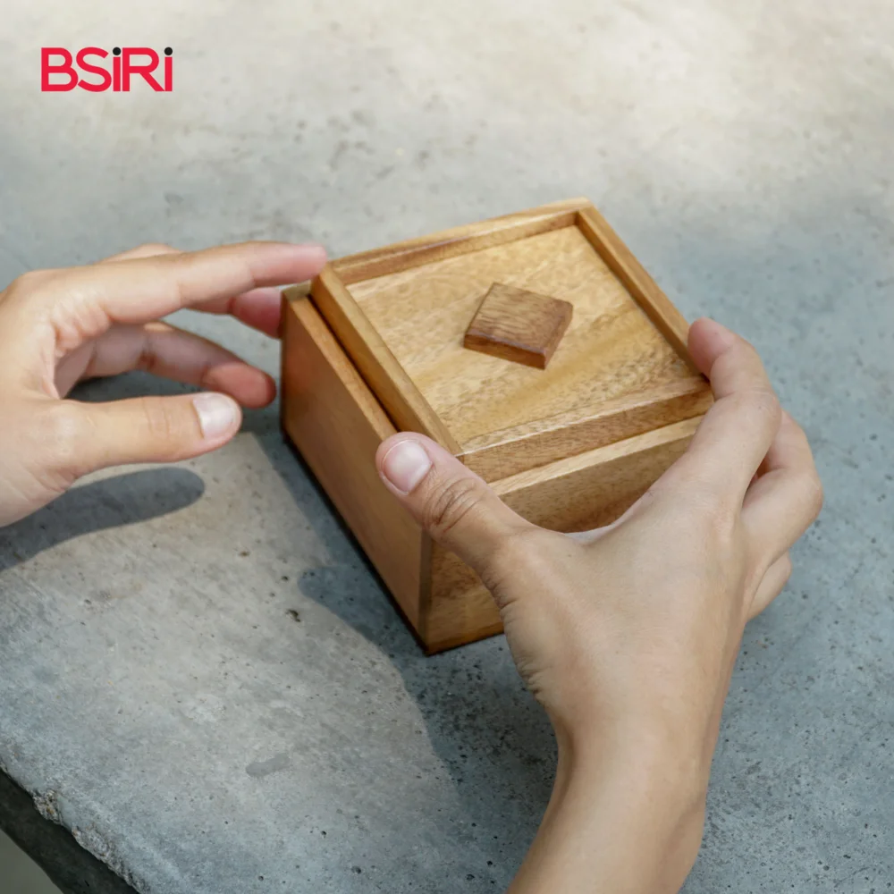 Thailand Toys Education Puzzle Treasure Secret Box OEM Best Seller Wooden toys Unique Gifts and toy for kids
