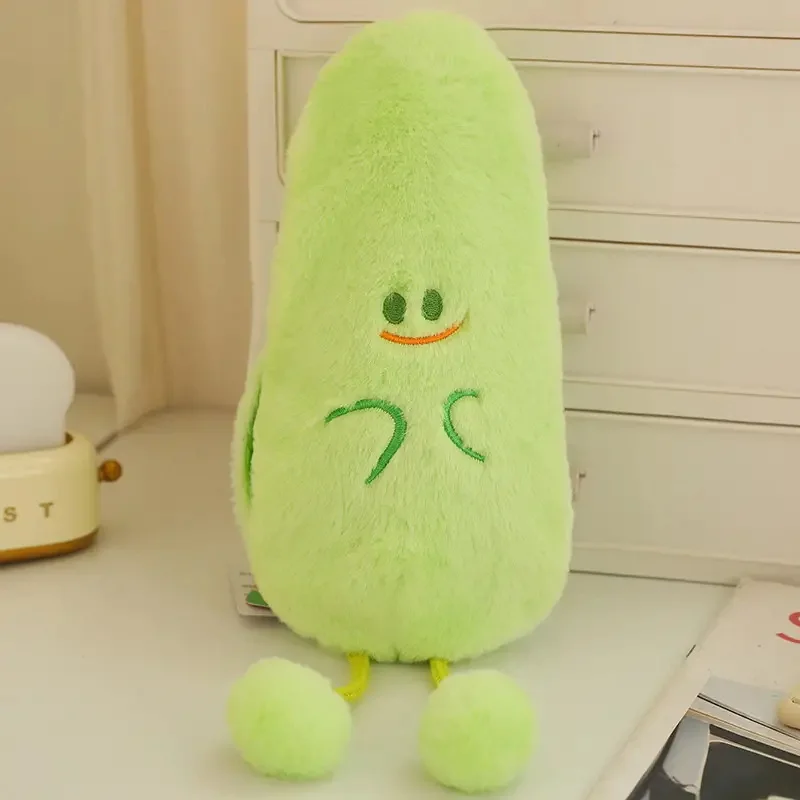 Cute Unisex Plush Nuts Toy Embroidered Stuffed Peanuts Pistachio Seeds Snow Pea Comforter for Children