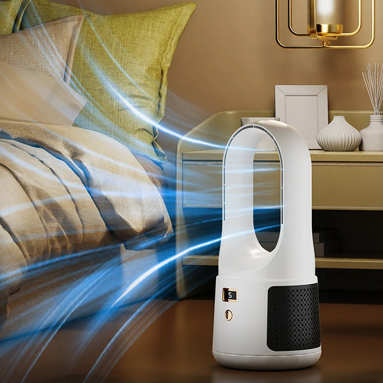Mini Safe Leafless Table Fans WY-008 Desktop Portable WY008 Bladeless Fan Ventilator Air Outlet Safety Vaneless Fan