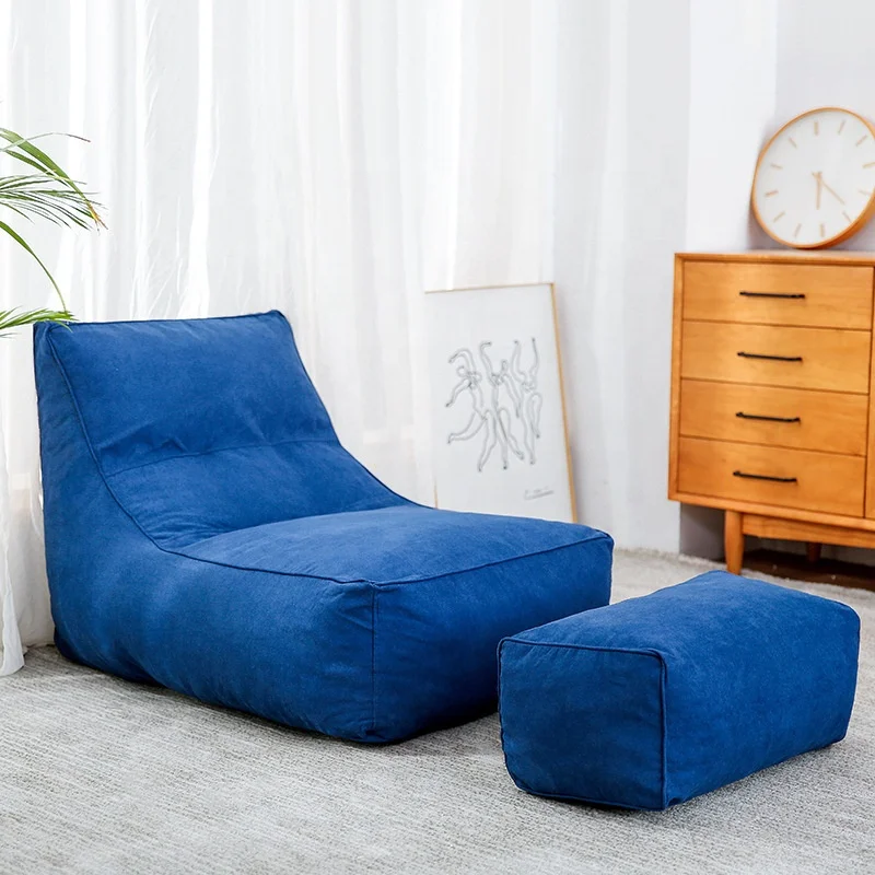 Hot sale modern living room furniture bean bag sofas without filler lounge bean bag cover