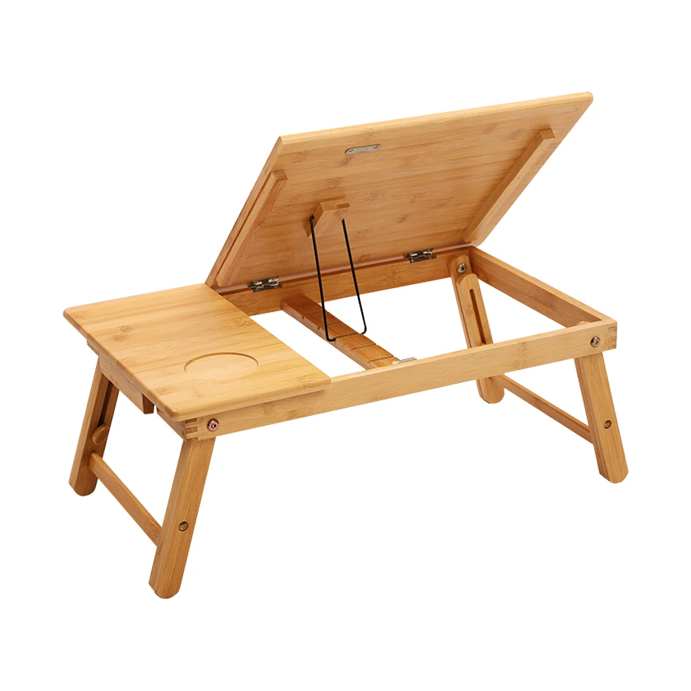 Laptop Table Height Adjustable Notebook Desk Bedside Desk with Foldable Legs