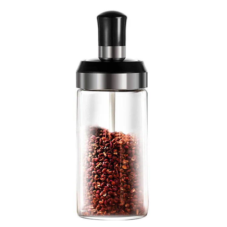 Guaranteed Quality  Food Grade Seasoning Jar Set With Spoon  glass jars for spices