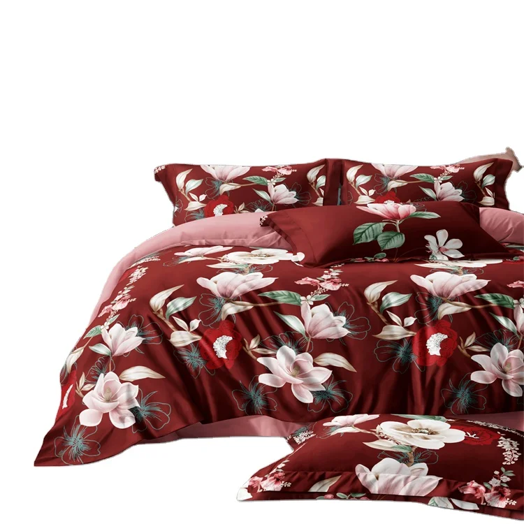 Factory  sell Disperse printing  polyester material  fabric for bedsheet set