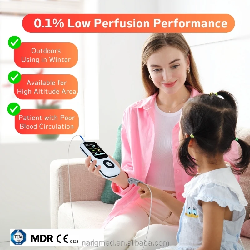 NHO-100 Oem Low Perfusion Neonatal Veterinary Pulse Oximeter Baby Oximeter Handheld Pulse Oximeter