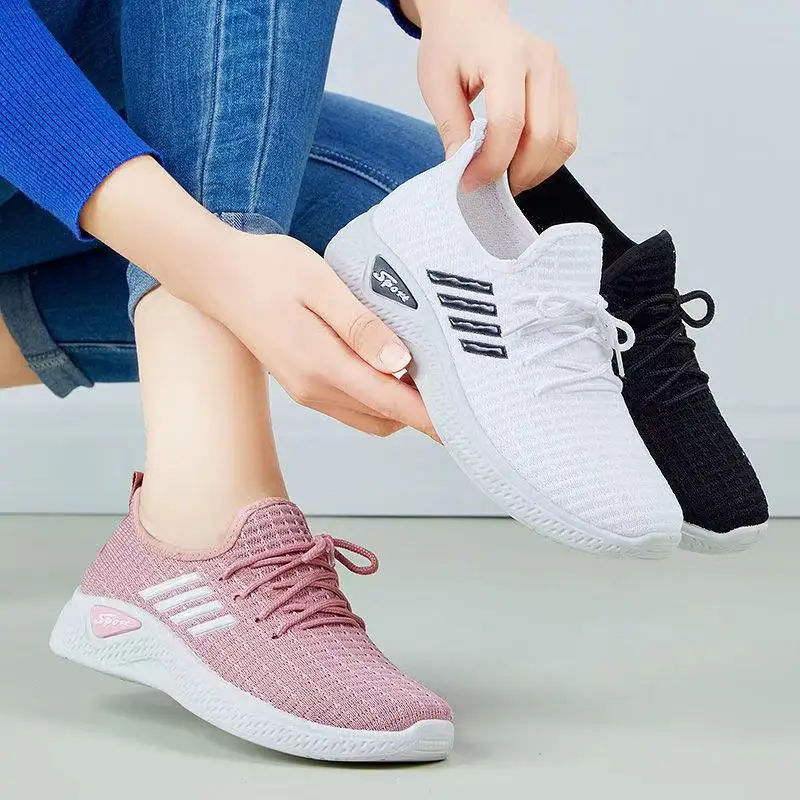 ladies cheap casual mesh sport for woman running shoes breathable mesh sneakers