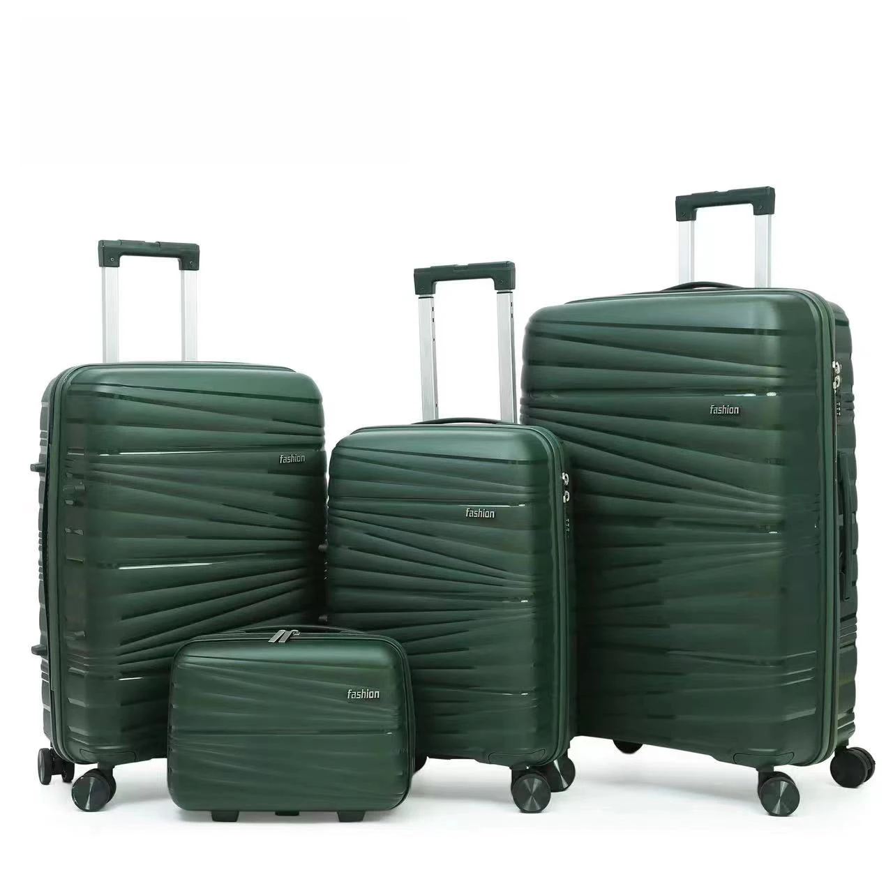 factory customized logo 14inch 20inch  24inch 28inch pp 4pcs trolley travel luggage set