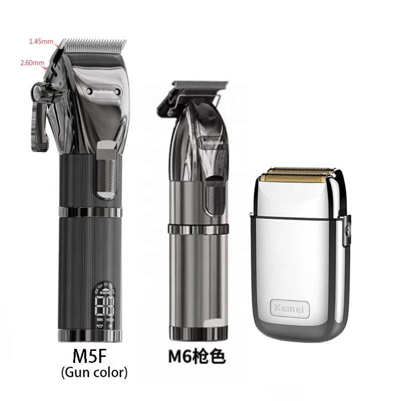 Rechargeable ceramic barber clipper set professional cutting treamer nose wireless portable body hair trimmer