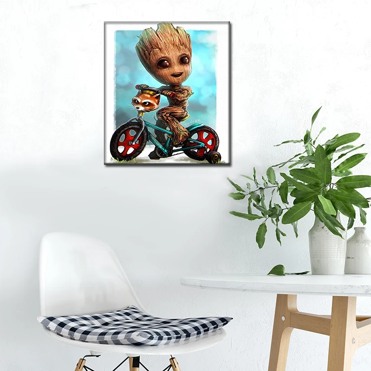 30*40cm 40*50cm Marvel Groot special-shaped diamond painting custom diy 5d diamond painting
