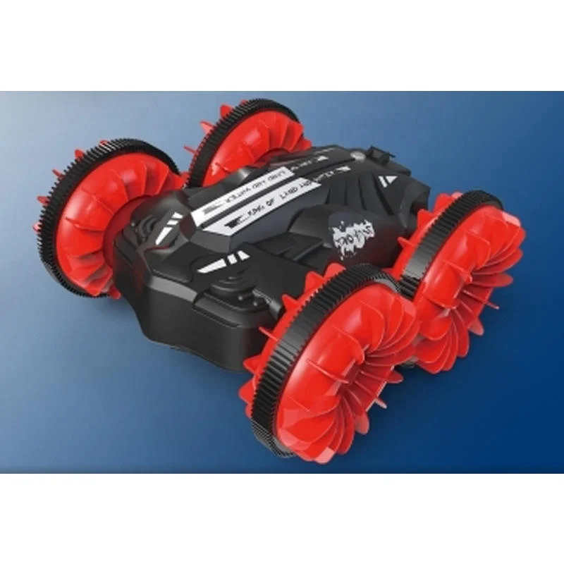 Amfibische afstandsbediening auto zes pass stunt auto off-road klimmen roterende waterdichte speelgoed auto