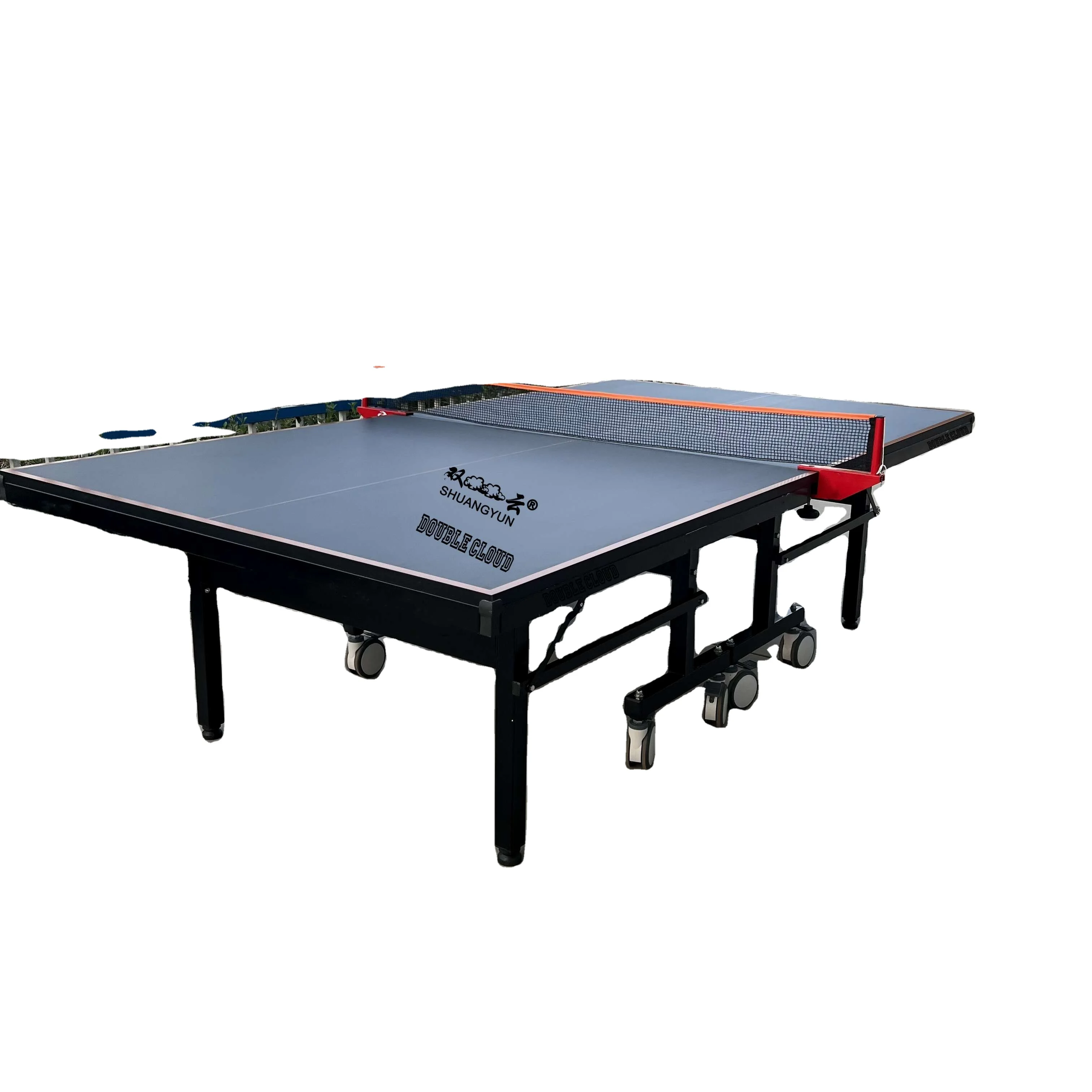 Hot Selling competition 25mm top MDF Board Folding  Moving Table Tennis Table