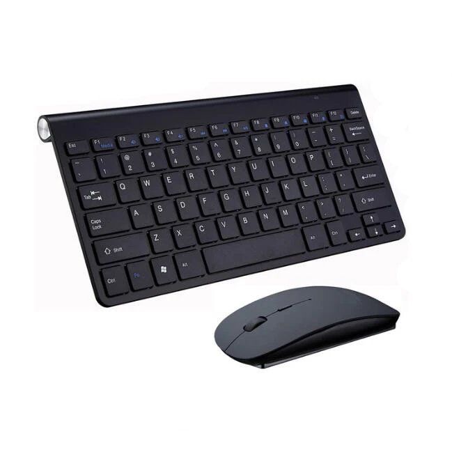 
Bestseller Keyboard Ultra-Thin 2.4G Wireless Mouse Wireless Keyboard Mouse Combo for Apple Keyboard Style Mac Win for TV Laptop 