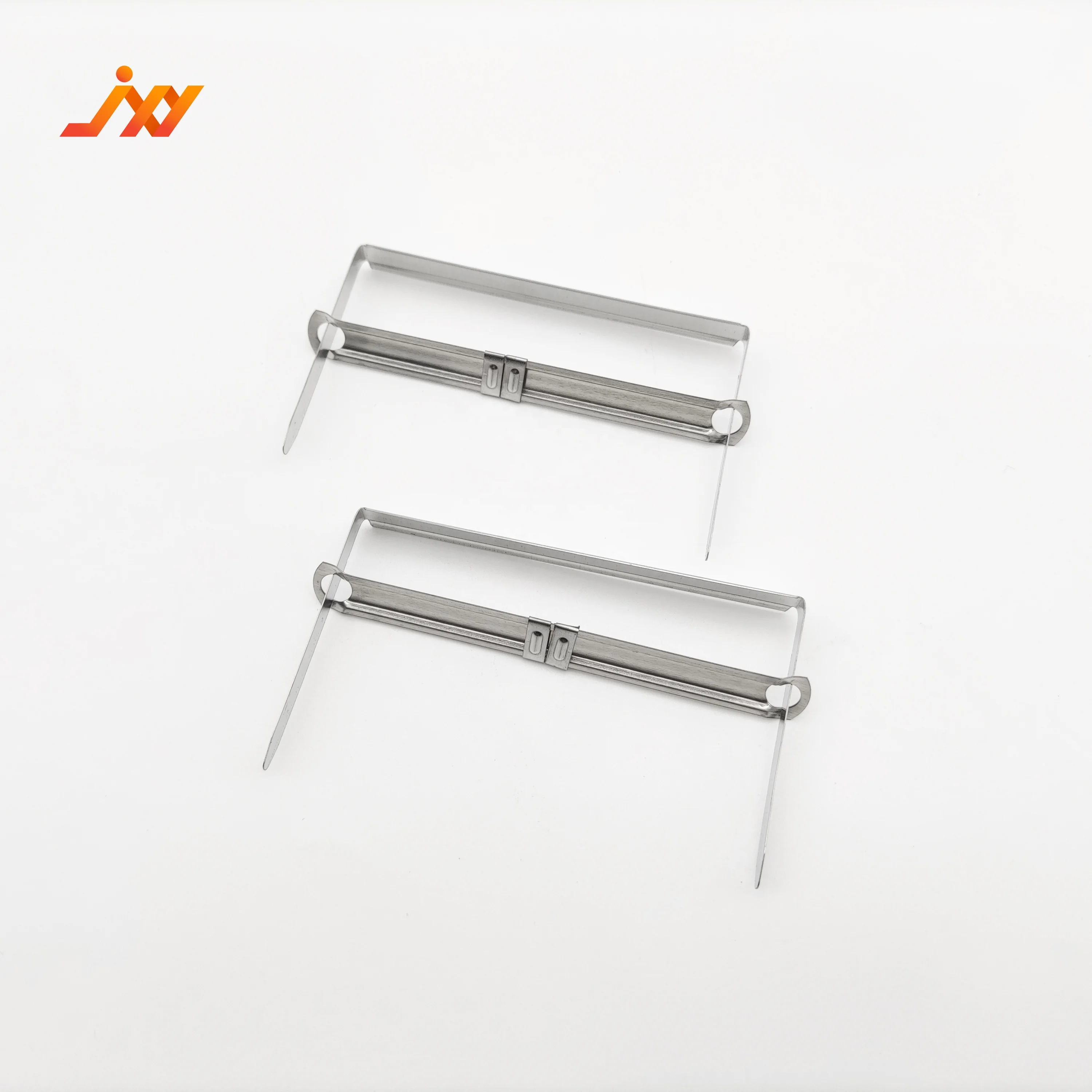 Metal Fastener Straight Strip And Compressor 8cm Binder Clip Silver Metal Paper File Folder Fastener clip