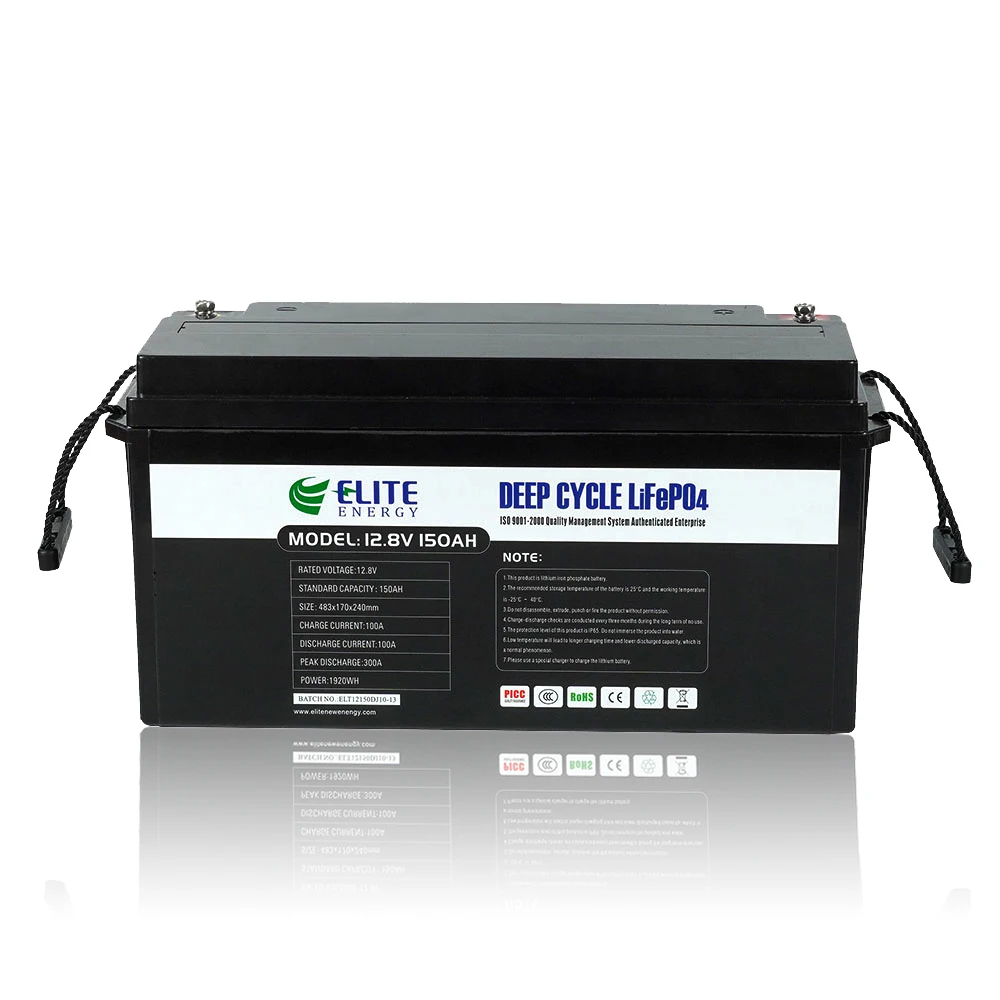 12V Li ion Solar Battery Pack 12V 100Ah 150Ah 200Ah Lithium ion Battery SLA Replacement LiFePO4 Battery with Bluetooth