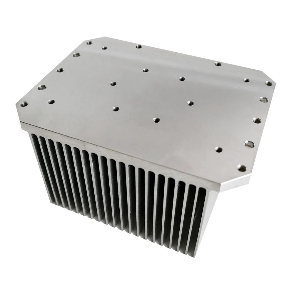 LED Fresnel Aluminum Heatsink 125(W)*66(H)*100(L)mm High Cooling Fins Spot Light Heatsink