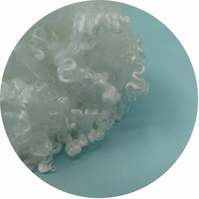 3D*32mm Virgin raw white down like Soloft fiber