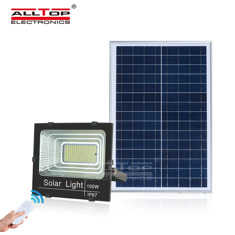 
ALLTOP Ip65 Waterproof Portable 25w 40w 60w 100w 200w 300w Outdoor Rechargeable Led Flood Light Spot Light 