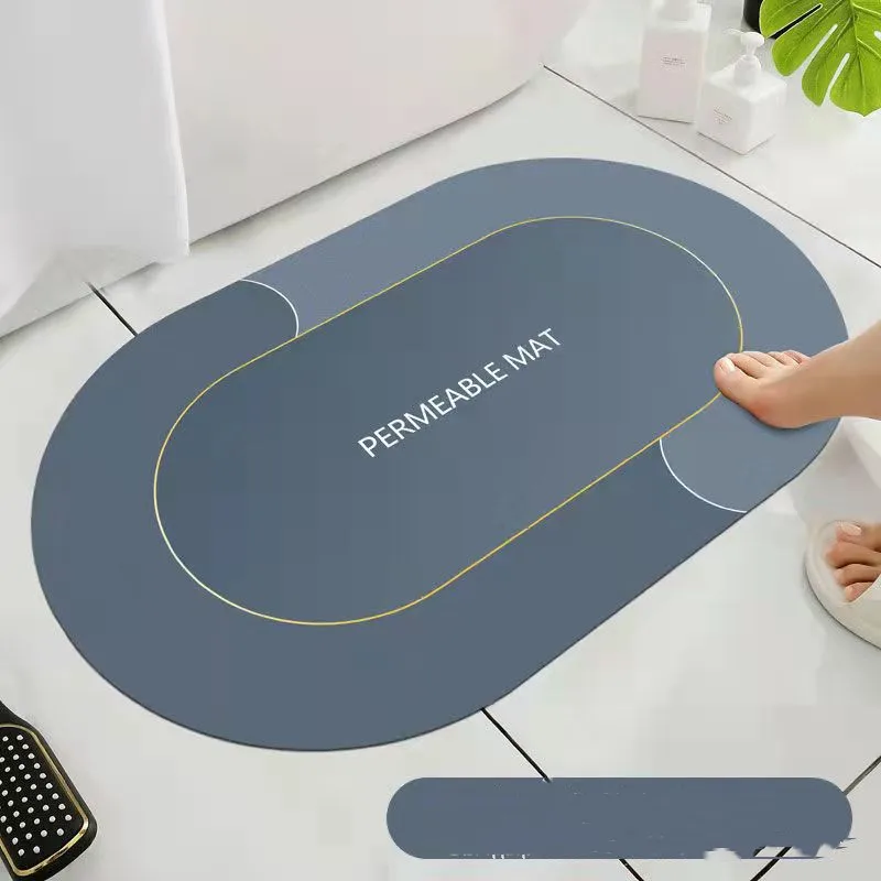 diatomaceous water absorbent rug set Diatom Mud Floor Mat anti slip absorb  bathroom foot  mat