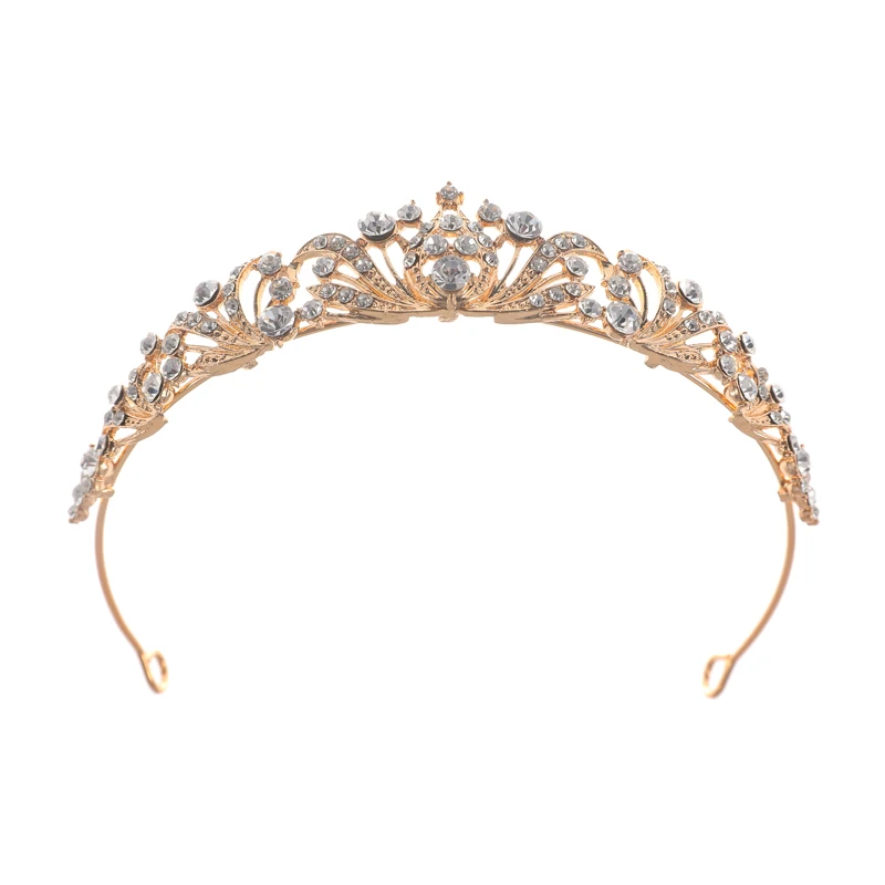 Hot Sale Wedding Crowns And Tiaras  Bride Crystal Alloy Tiaras Flower Crown