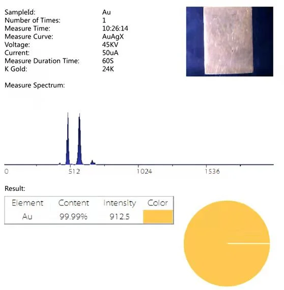 XRF Gold Purity Testing Machine Spectrometer XRF 9600 EXF Napco 9600 Xrf Si Pin Model Exf 9600 Metal Gold Analyzer