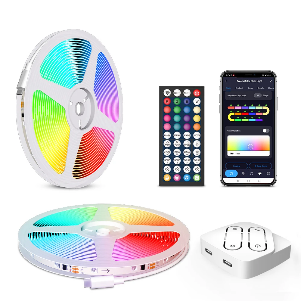 12V IR Control Indoor Decoration 5m 10m Waterproof SMD 5050 LED Strip Lights