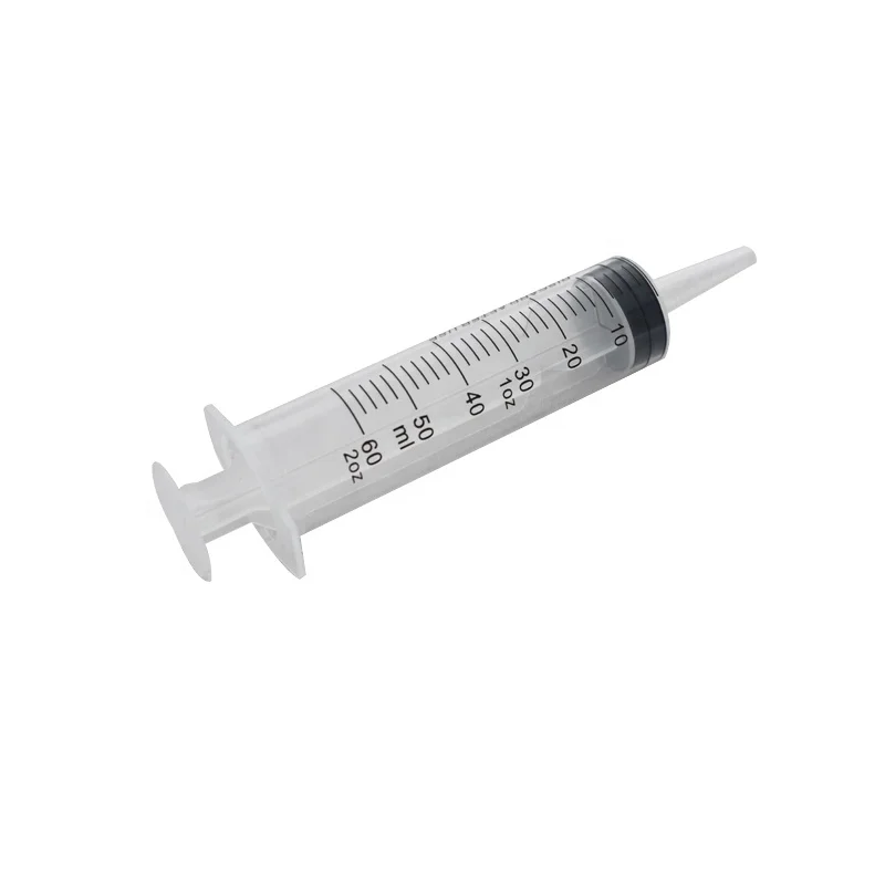 Manufacture 60ml Syringe  2oz Syringe OEM LOGO Jello Shot Syringe