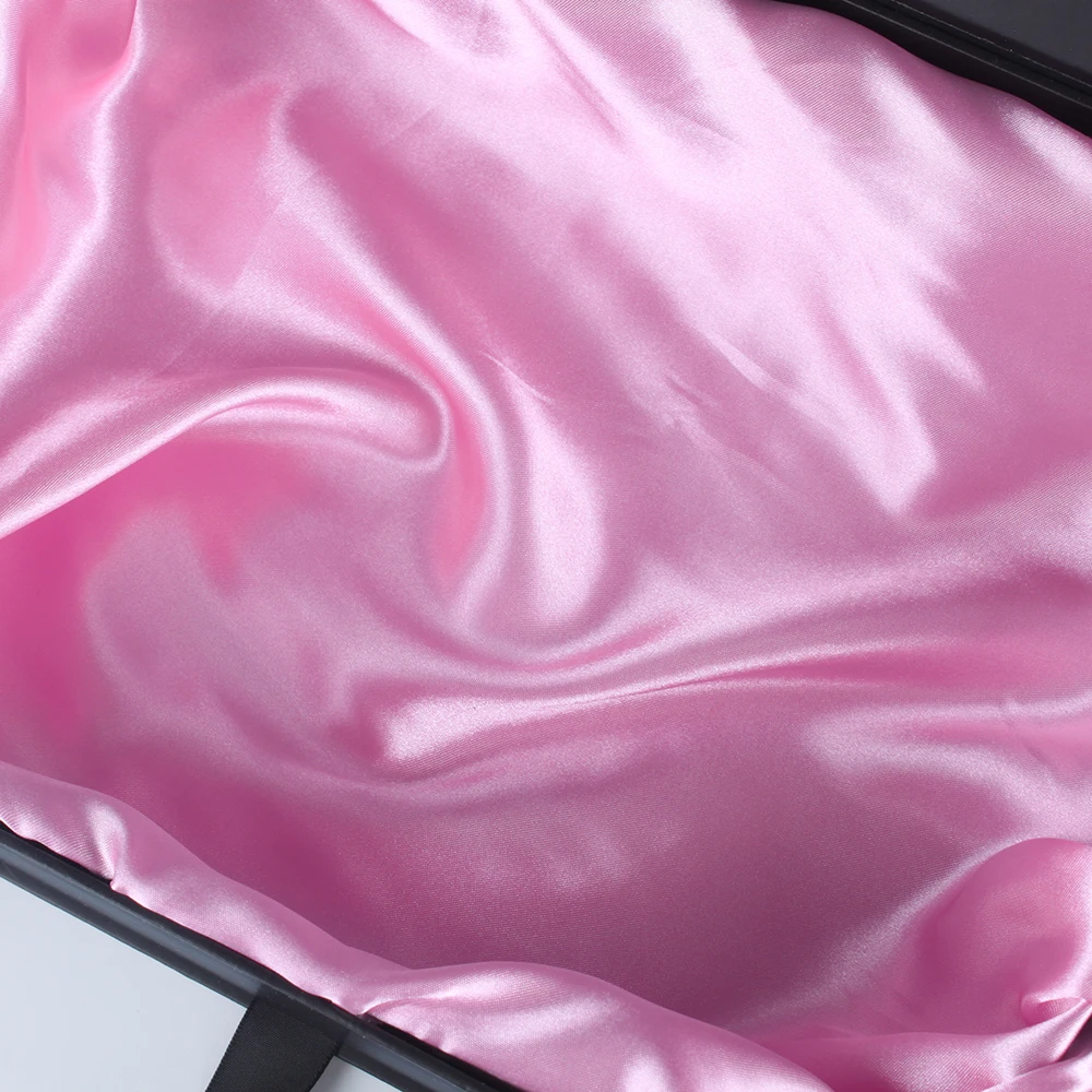 Wholesale Luxury Hair Wig Packaging Black Box Closure Custom Logo Magnetic Gift Box Package