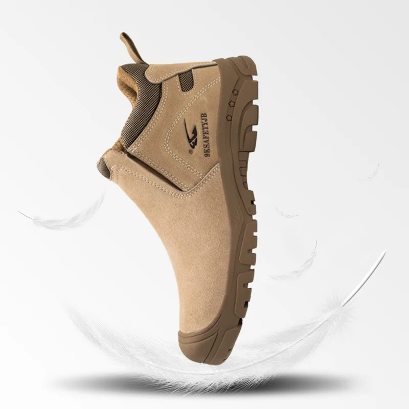 Защитные кожаные ботинки для сварки против ударов, безопасная обувь для мужчин, легкий вес