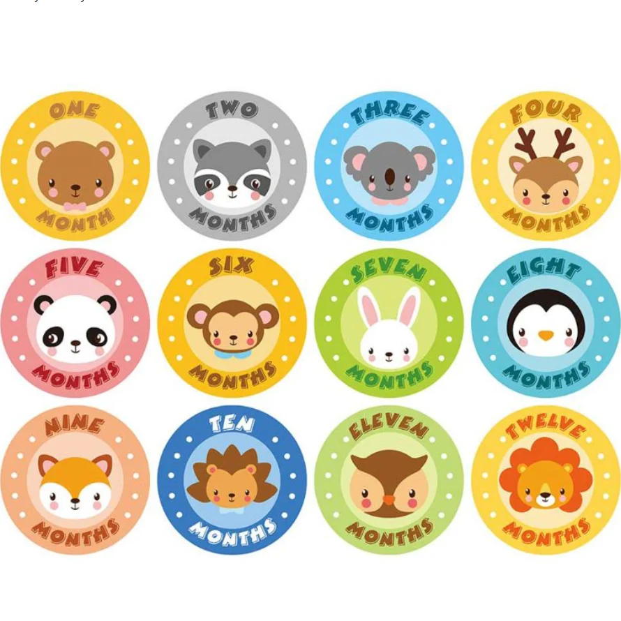 2021 popular month holiday grown up gift newborn baby stickers milestone
