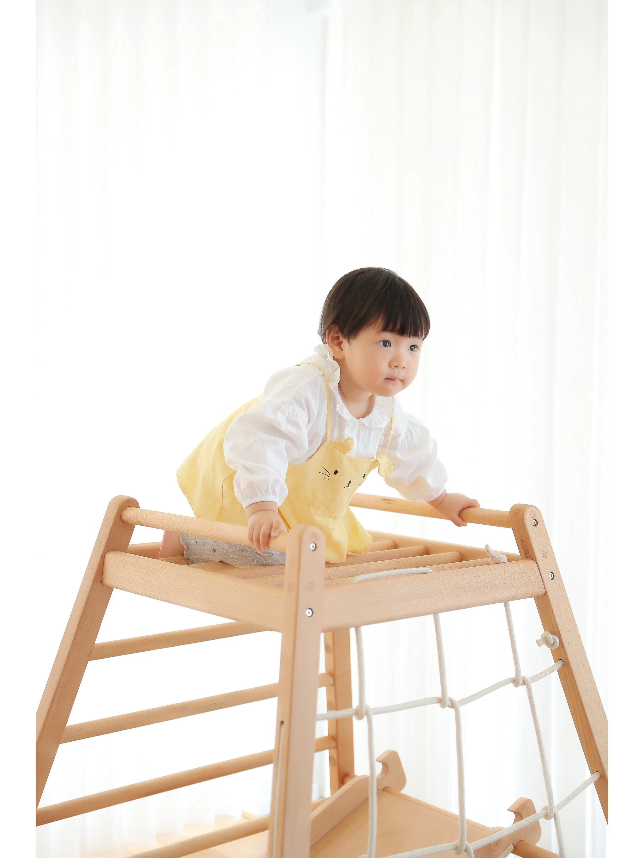 Indoor Playground Gym for Toddlers and Kids  Multifunctional Play set Swing, Ladder Climber, Slide, Rock Climbing