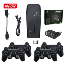 Support 4 players HD 4K Game Stick Console 64GB 10000+ M8 Video Game Consola with Four 2.4G Wireless Controllers