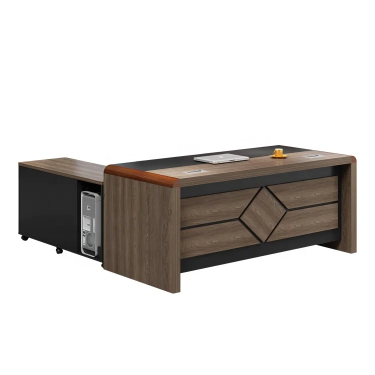 
High end competitive price white office table with chair 