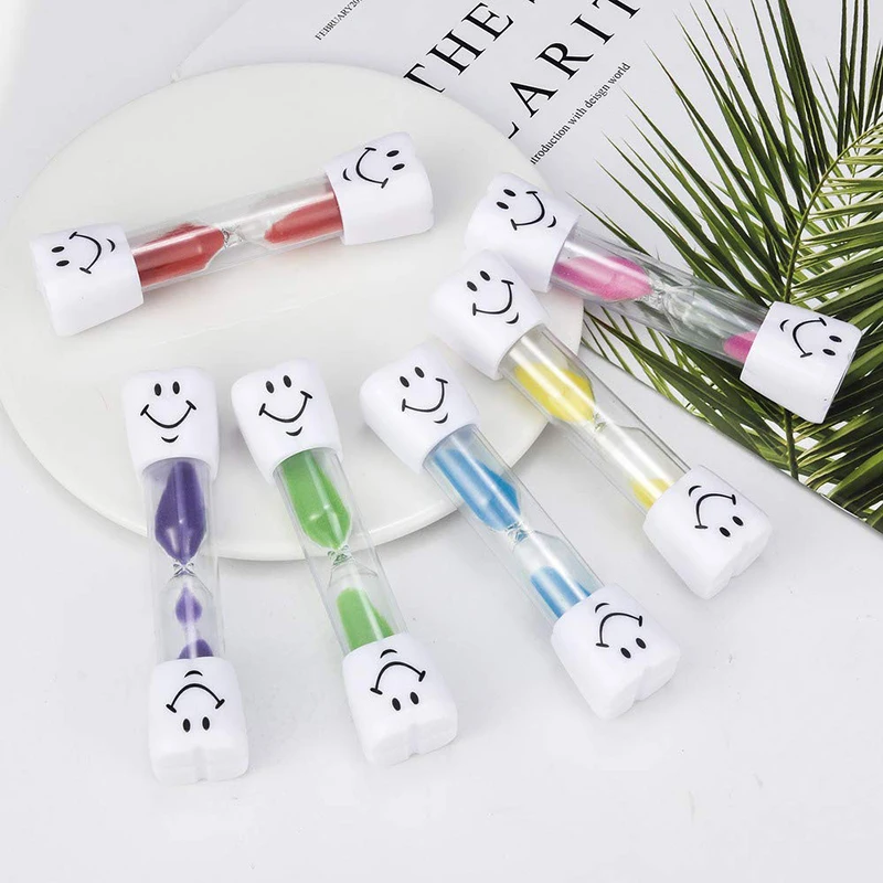 Bulk price colorful shower teeth brush timer for kid timer cube Brushing teeth sand timer plastic hourglass
