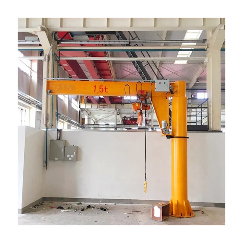 High Quality Chinese supplier Free Standing Pillar Column mounted slewing Jib crane for your needs