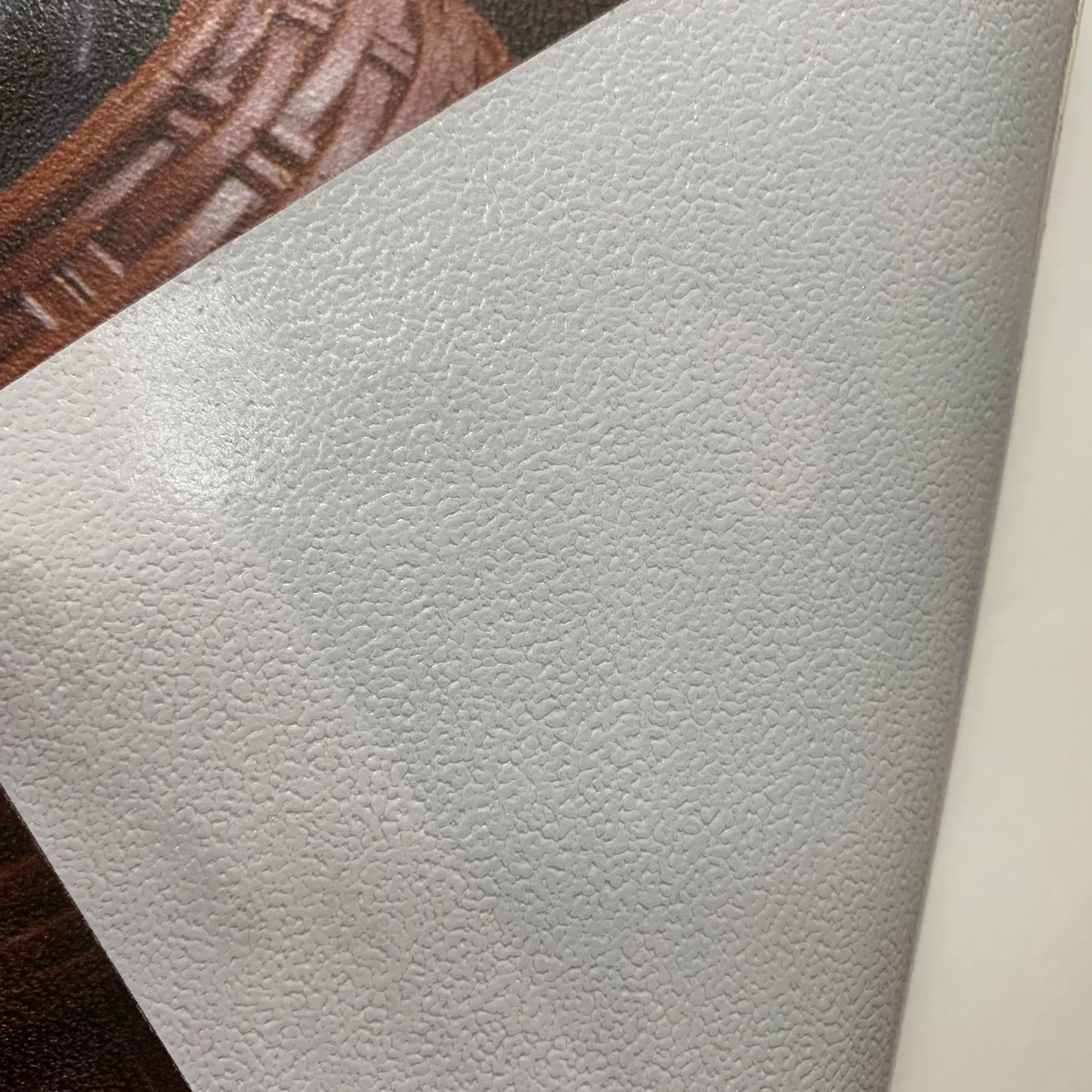 Premium Leather Textured Vinyl Textured Wood Grain Self-adhesive VInyl Furniture Film