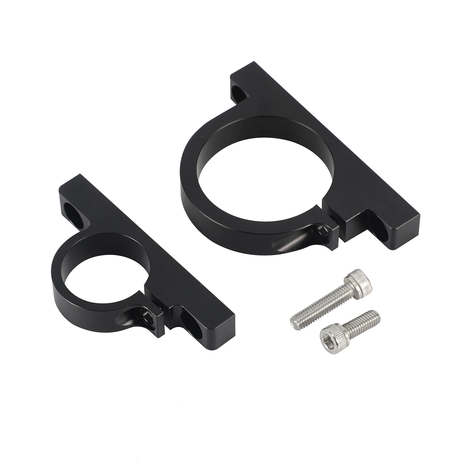 HP Aluminium Billet Fuel Filter Fuel Pump Black Mounting Bracket