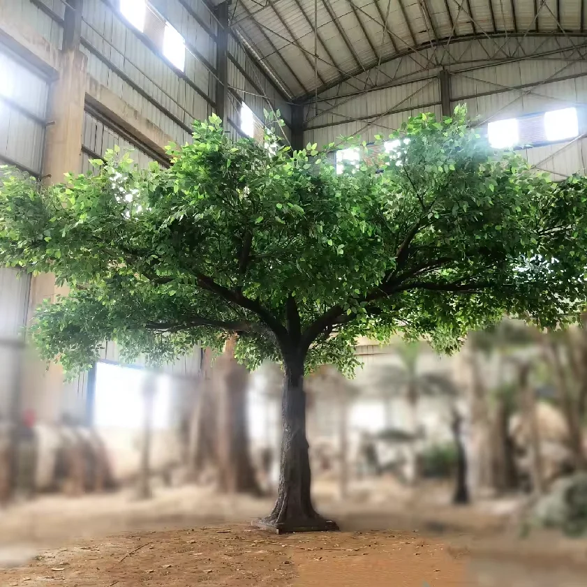 Сделаем в Китае большое искусственное фикусное дерево высотой 3 м и шириной 6 уличное внутреннее украшение баньяновое