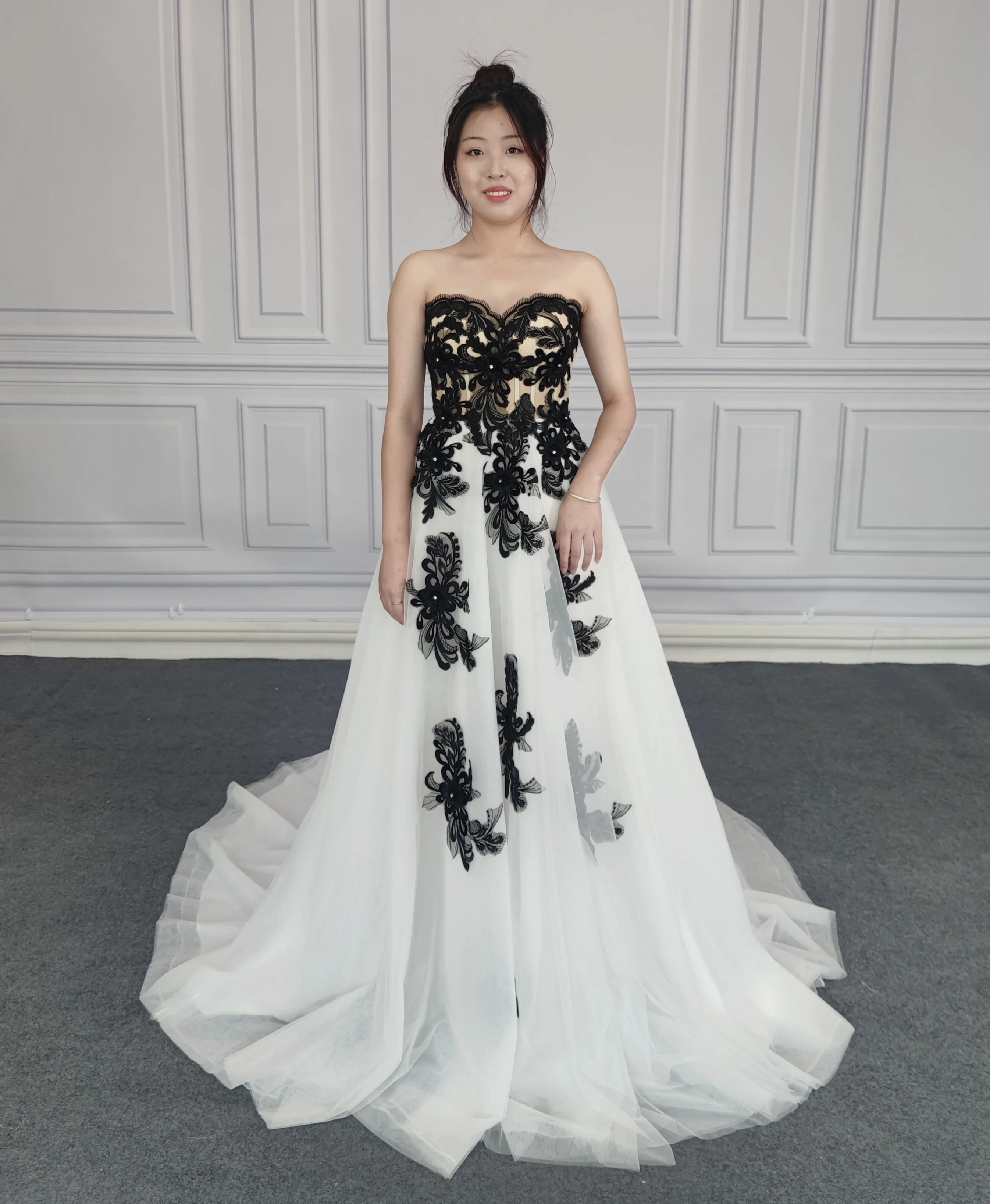 A line sweetheart strapless bridal dress for women wedding party new 2023