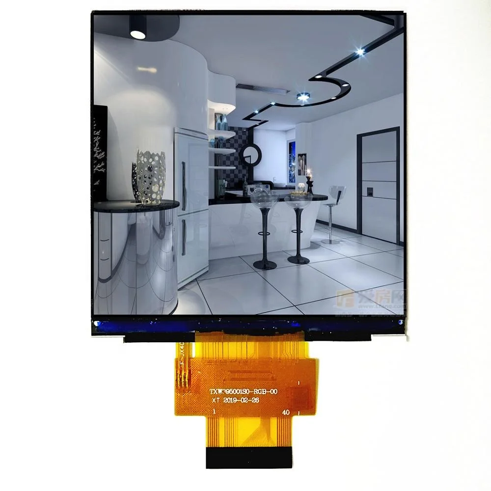  CTP 3 95 дюймовый 480*480 RGB + SPI интерфейс TFT ЖК-дисплей 4 дюйма 480x480 квадратный ЖК-экран для умного