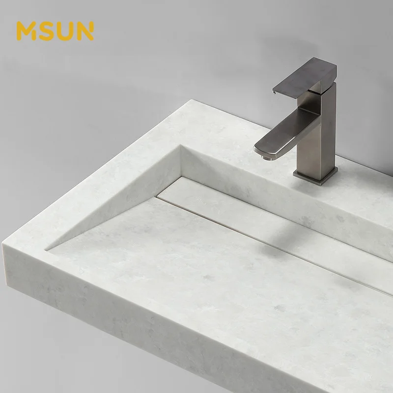 Полимерный камень для ванной комнаты с твердой поверхностью для использования в отеле, 5 звезд, для высококлассного коммерческого проекта