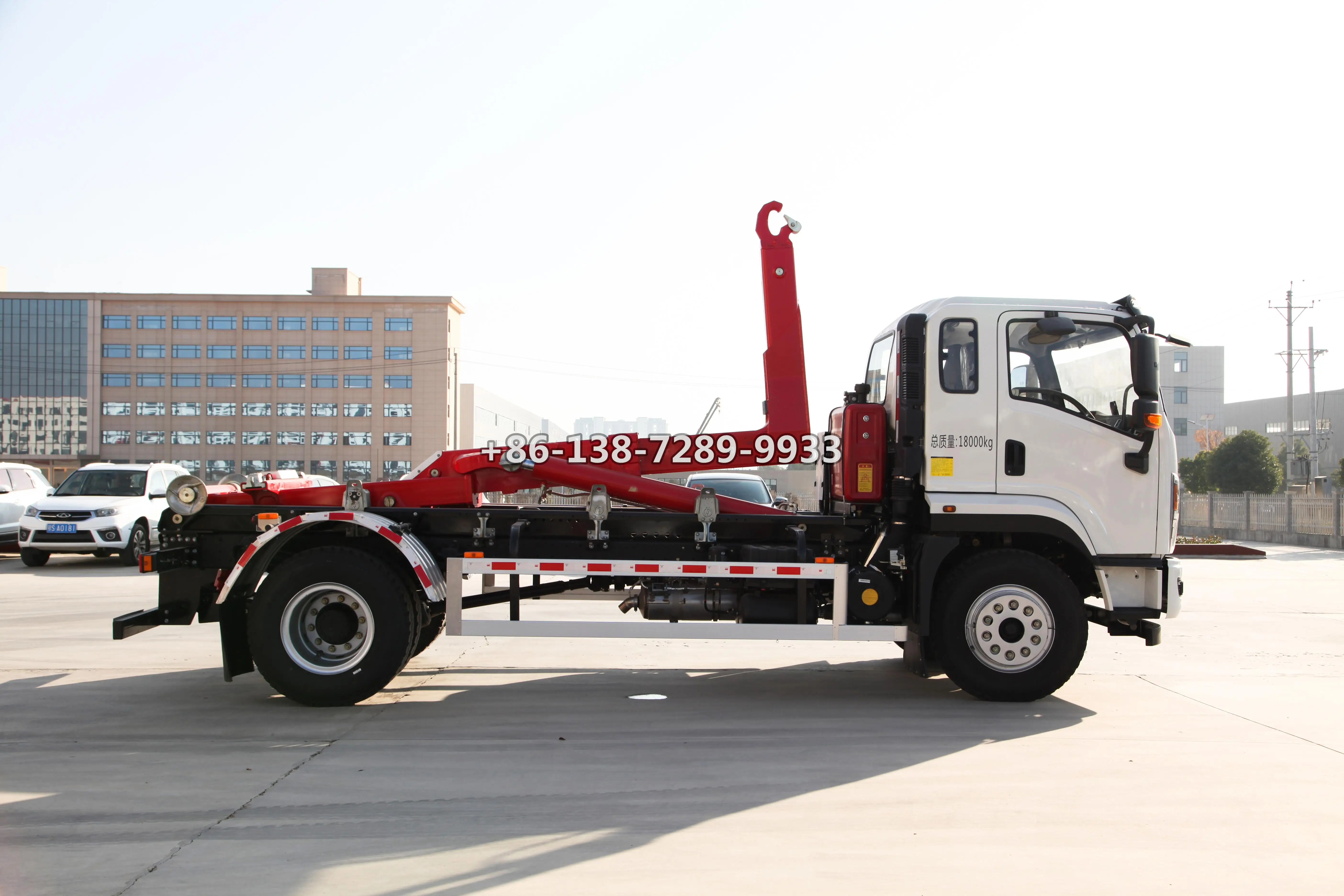 Dayun 9tons Hook arm garbage truck 10 tons Hydraulic Arm Hook Lift Garbage Truck 12tons Roll-off Hook Lifting Garbage Truck
