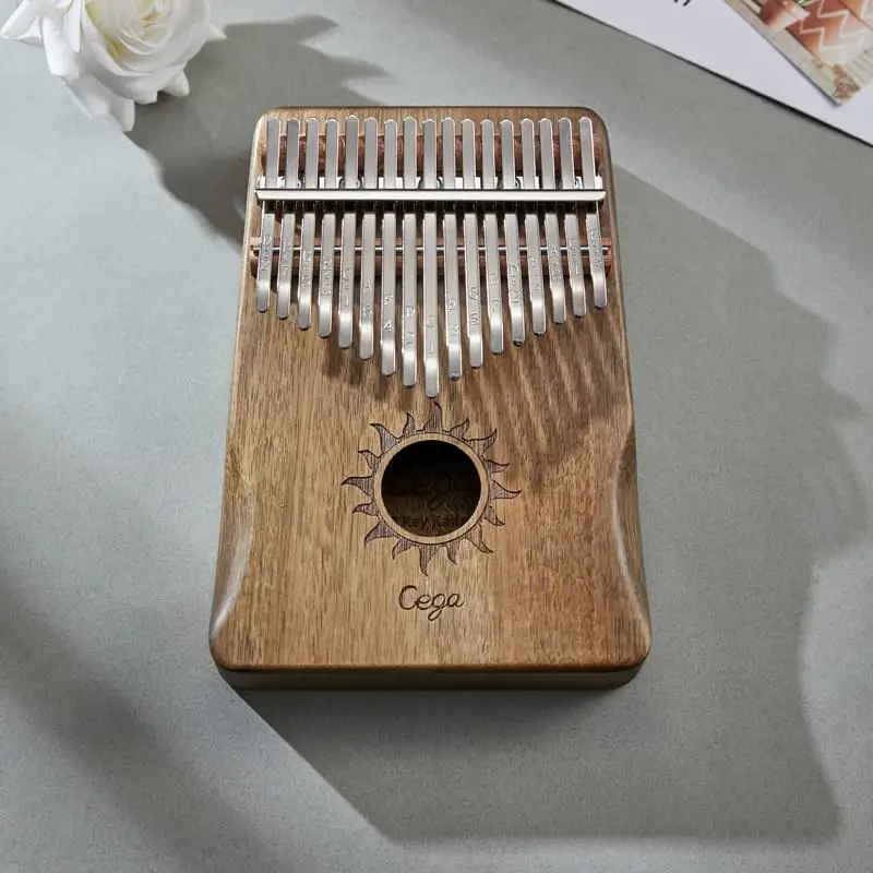 free sample instrumentos musicales cega acacia mini 17keys kalimba musical instrument