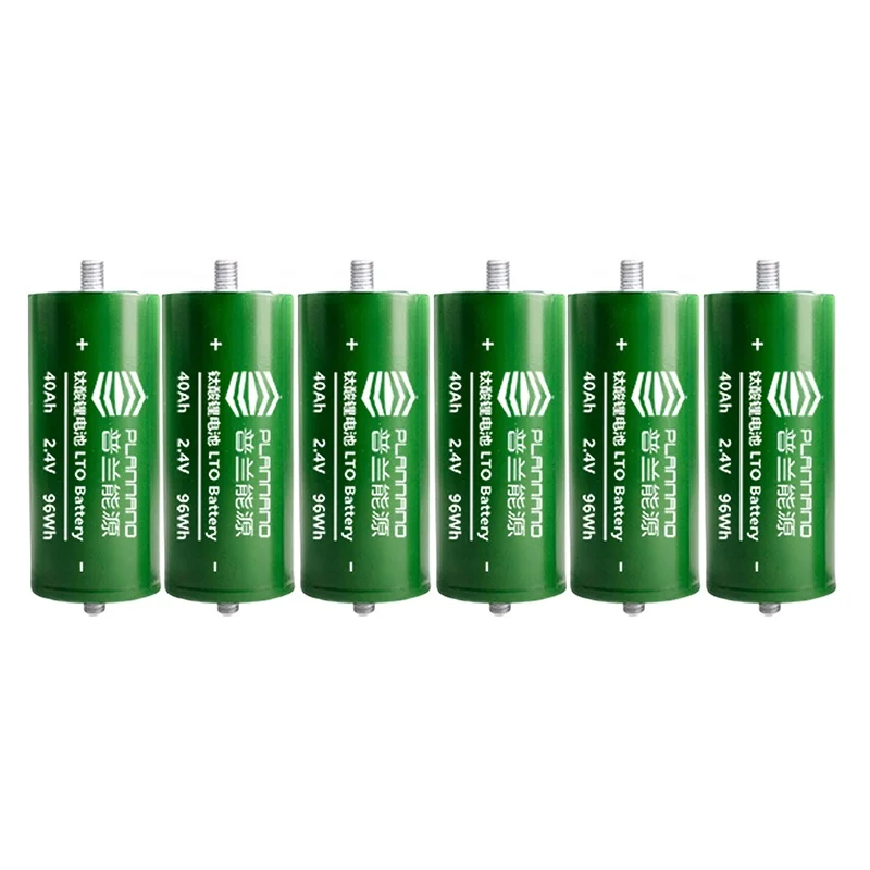 Hot Sale Plannano Lithium Titanate Battery 60165 2.4V 40Ah Lto Battery  For 5G Comm Station Signal Station and BESS LTO