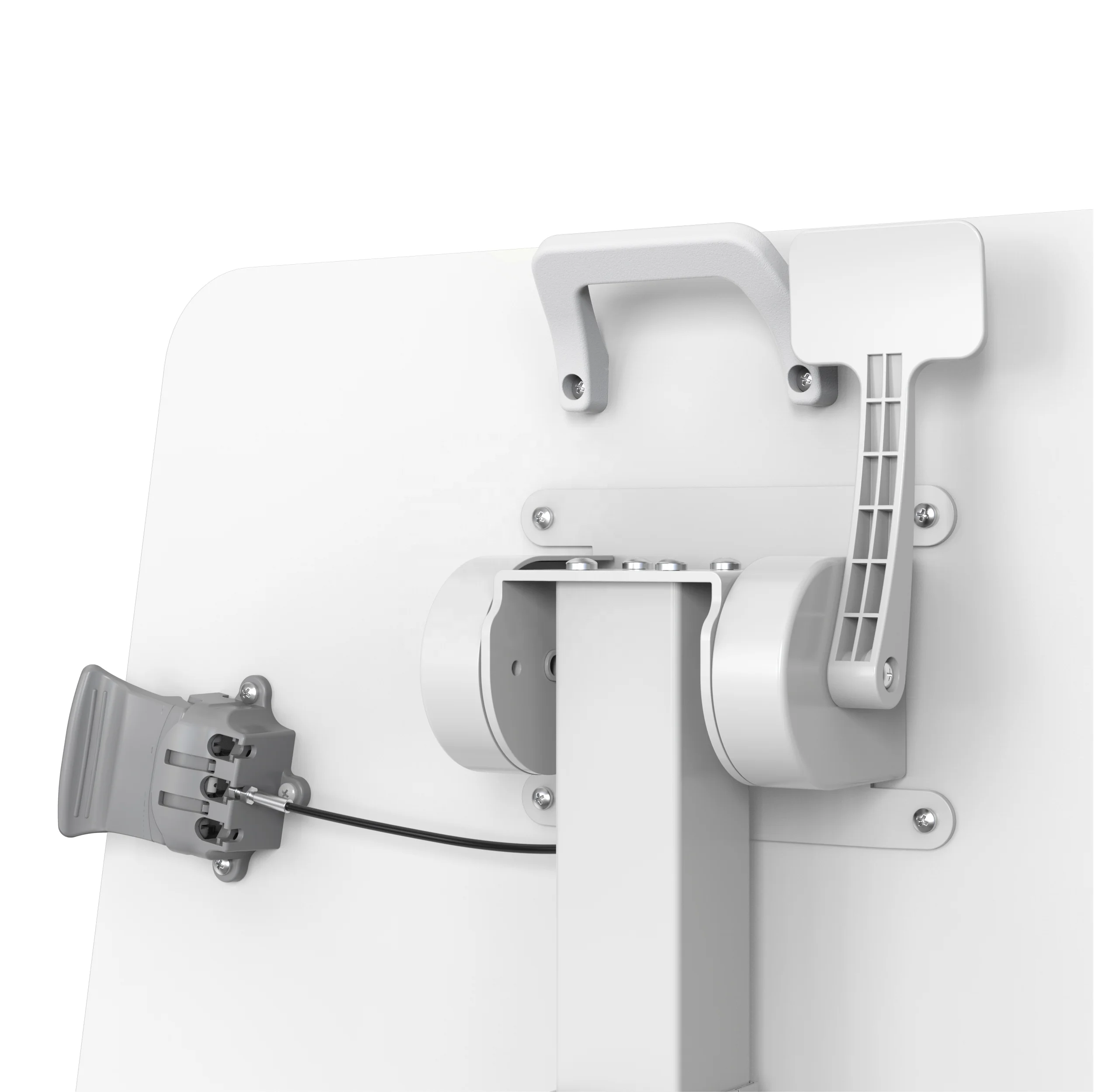 V-mounts Folding Height Adjustable Mobile Laptop Desk with Gas Spring Saving Space for Office and Home Use