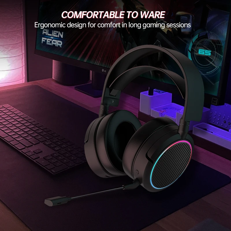 Большие накладные 7 1 surround sound 2 4 ГГц Беспроводная оптическая игровая наушники светодиодный фонарь логотип беспроводной гарнитуры для PS4 Xbox one