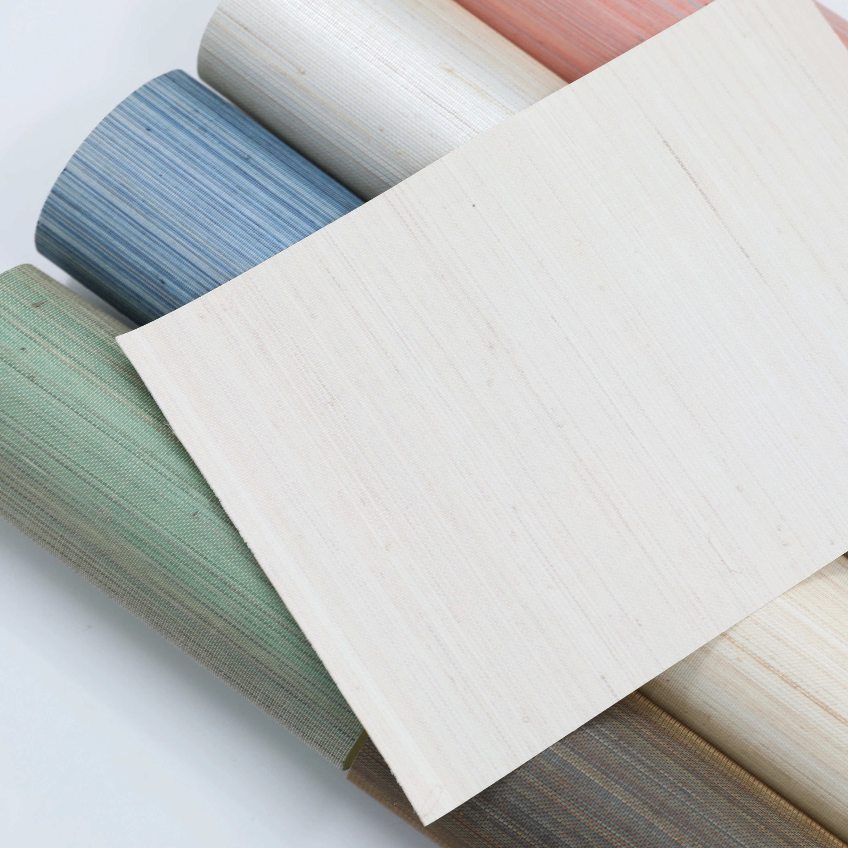 Free Sample MYWIND Wallcovering  New Color Design CollectionHome Interior Sisal Grasscloth Wallpaper Luxury Living Room Decor