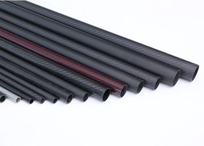 High Quality Customized Size Various Types 3k Twill Plain Matte Glossy Telescopic Round Square Pipe Carbon Fiber Tube