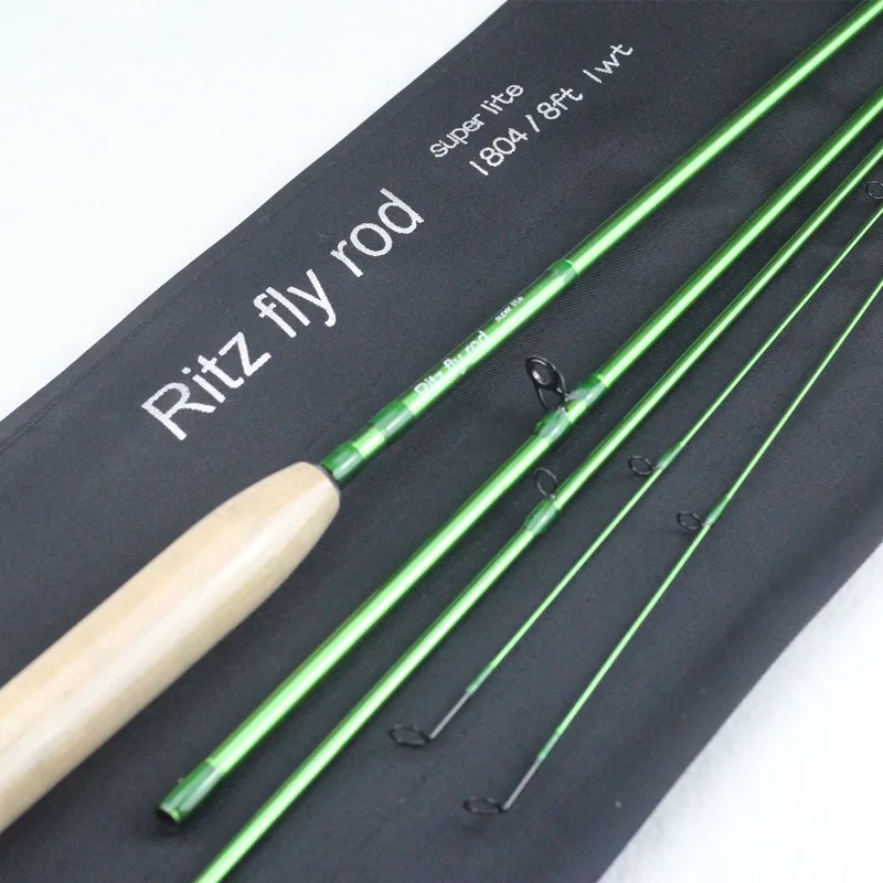  Супер легкий поток 1804 8ft 1wt графит fly rod