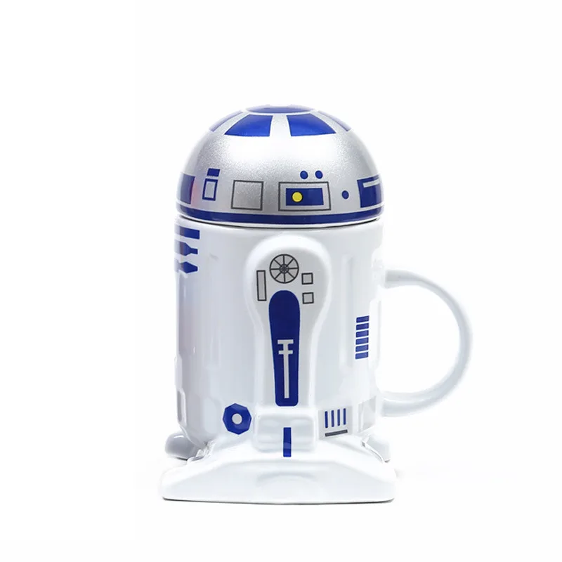 Madou BPA Free 3D Stars war Ceramic Coffee Mugs With Handle Robot Shape Office Milk Tea Porcelain Cups