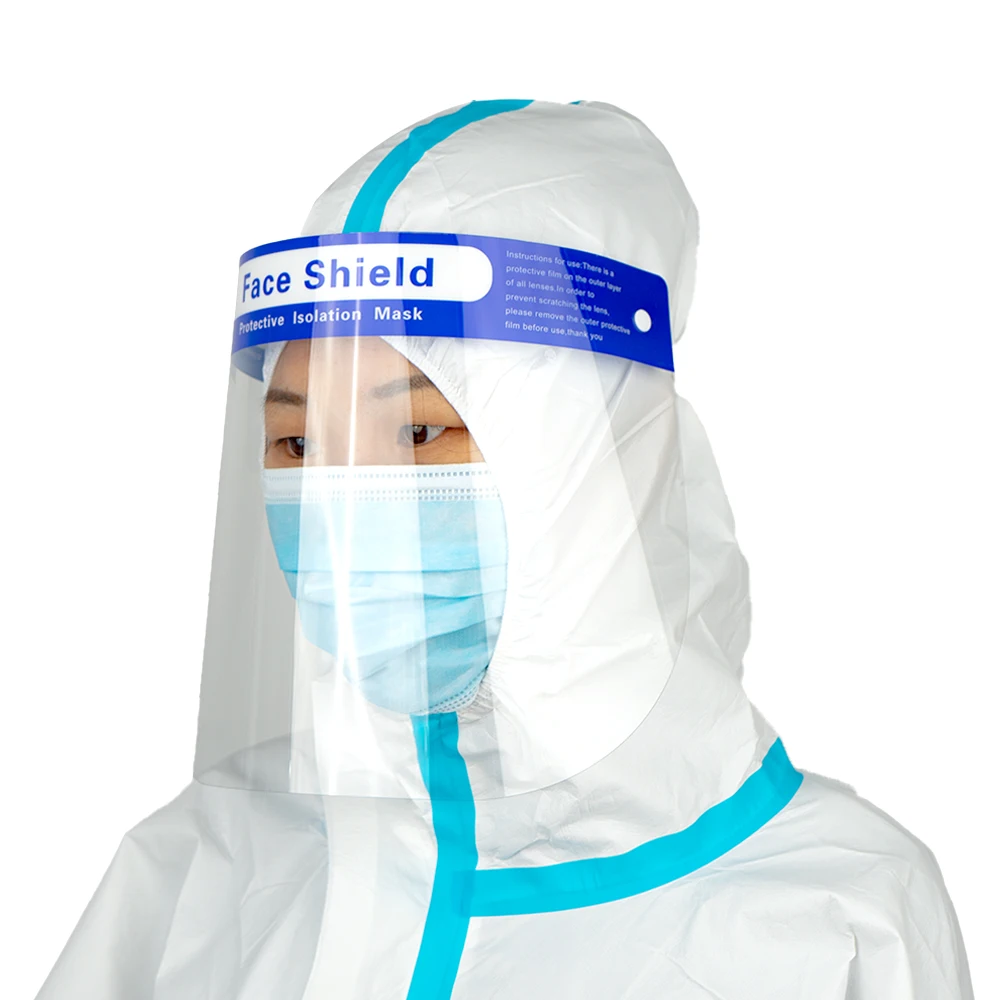 Bubble face shield sponge type for medical use