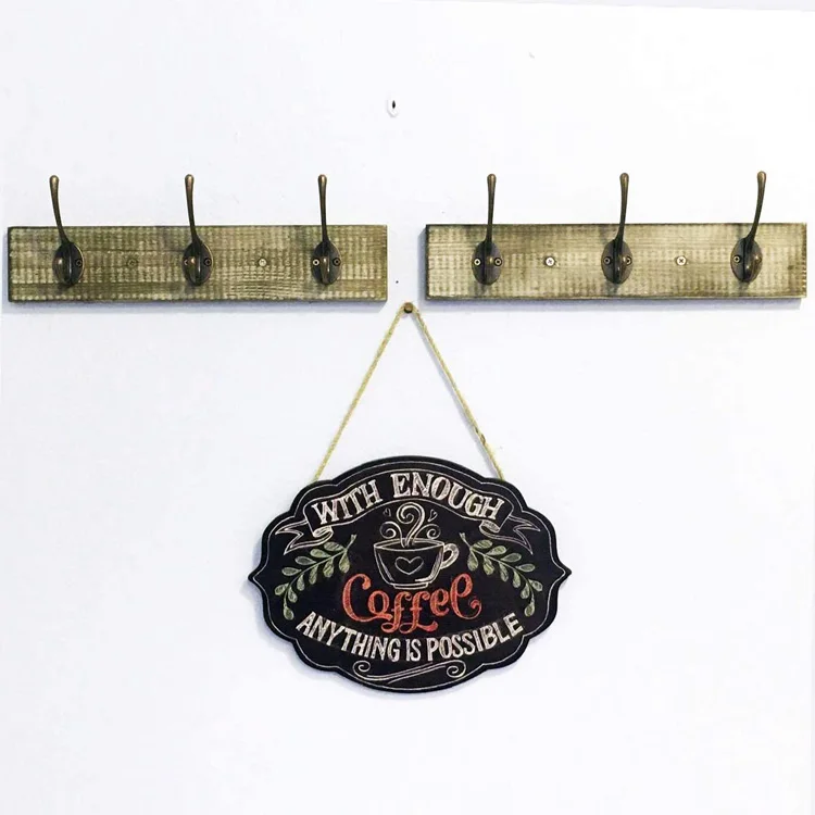 Bestlife   Heavy Antique Bronze Wall Mounted Dual Coat Hook